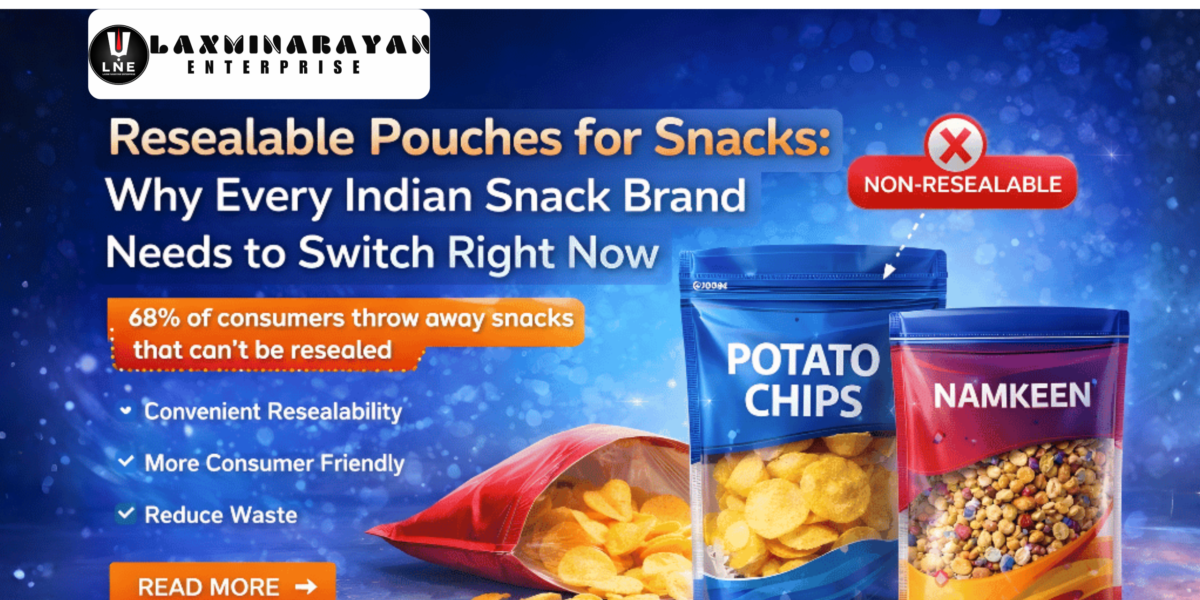 Resealable Pouches for Snacks: Why Every Indian Snack Brand Needs to Switch Right Now